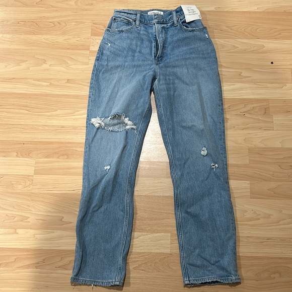 Abercrombie ultra high rise 90s straight size 4r curve love - Picture 3 of 3